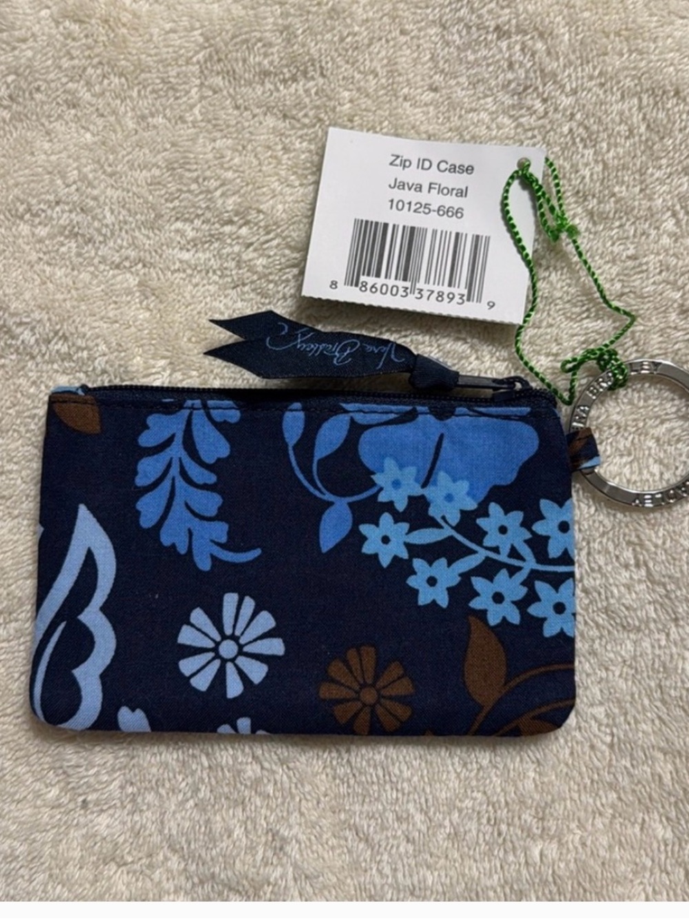 NWT Vera Bradley Zip ID Case in Java Floral
